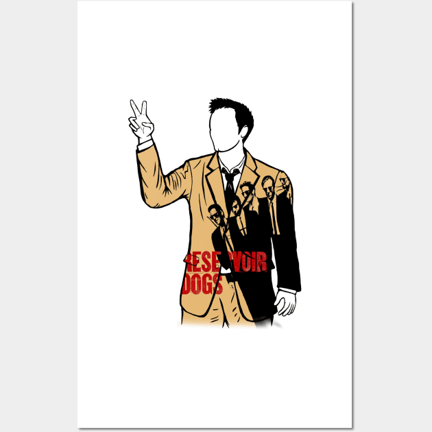 Quentin Tarantino, Director of Reservoir Dogs Wall Art by Youre-So-Punny